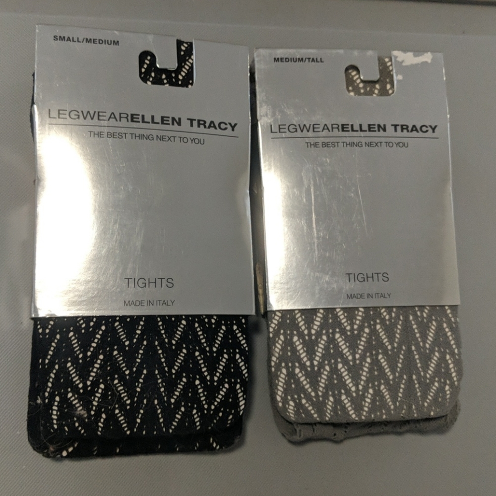 Ellen Tracy crochet tights